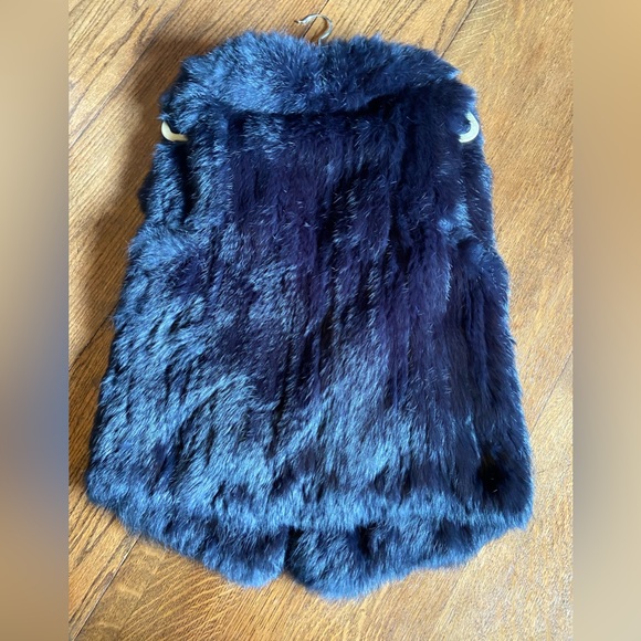 Calypso St. Barth black Fur Vest with pockets - Picture 4 of 6